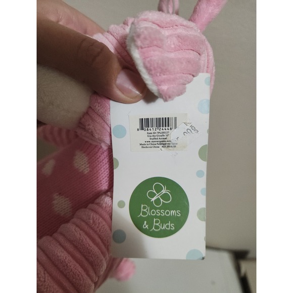 Evergreen Enterprises Corduroy Crew Gia Giraffe Security Lovey Baby Toy NWT 10" - Picture 9 of 10